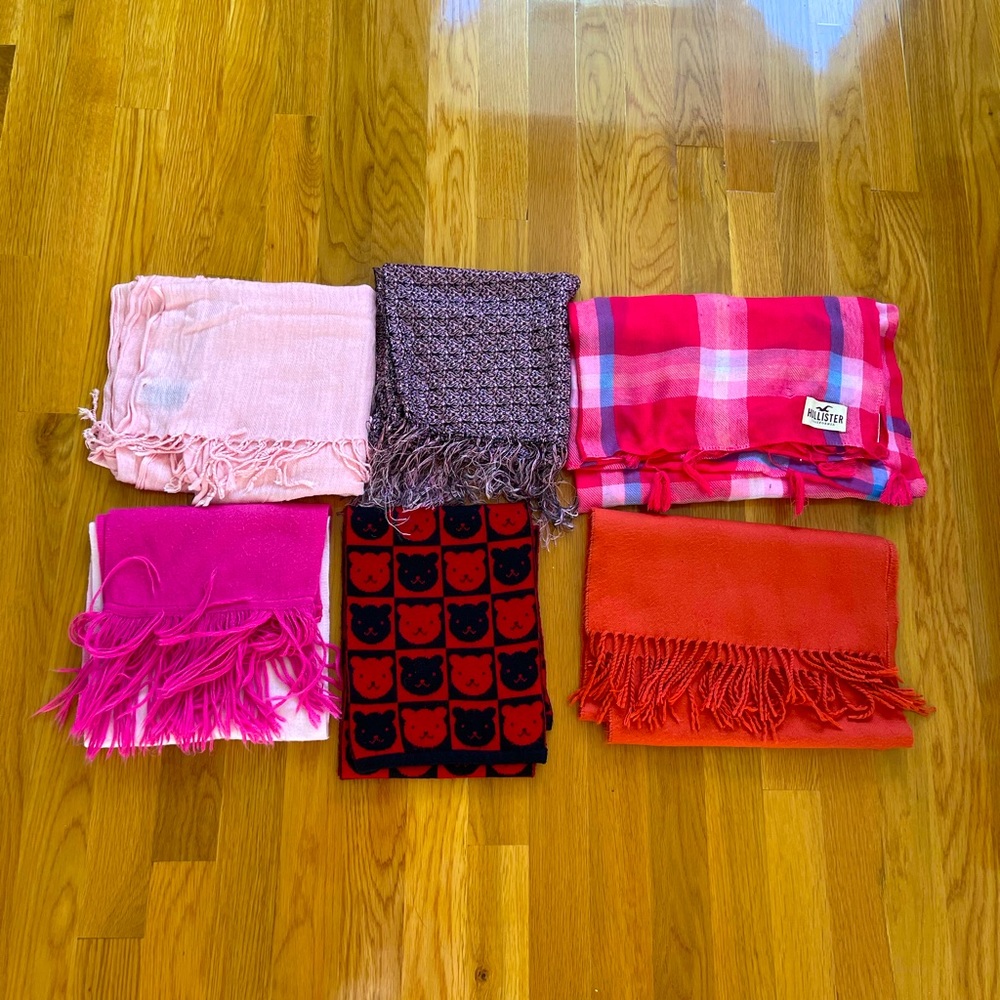 Bundle of 6 scarves for women